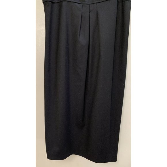 Vince Black LBD Dress Size 4 Small New NWT Virgin Wool Blend Sleeveless GORGEOUS - Picture 3 of 8